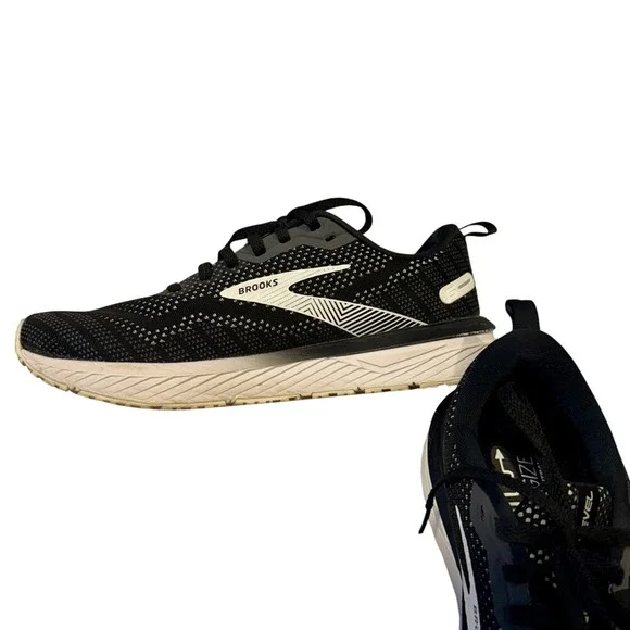 Brooks Women's Revel 6 Running Shoes Black/White – Size‎ 9 Comfort Sneakers - Picture 2 of 4